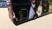 La Culioneta o Real Tuck Bus 1 Marcopolo Paradiso G7 1200 4x2 Mercedes Benz O500RS con Carroceria Real Team y temática de la plataforma de Streaming Kick